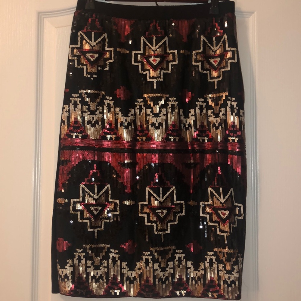 Sequin pencil skirt